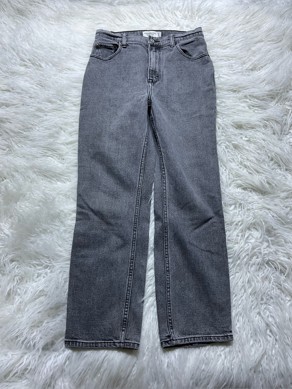 Abercrombie Ankle Straight Ultra High Rise Jeans